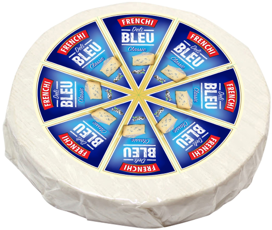 Frenchi Deli Bleu Niebieską i Białą Pleśnią Tort