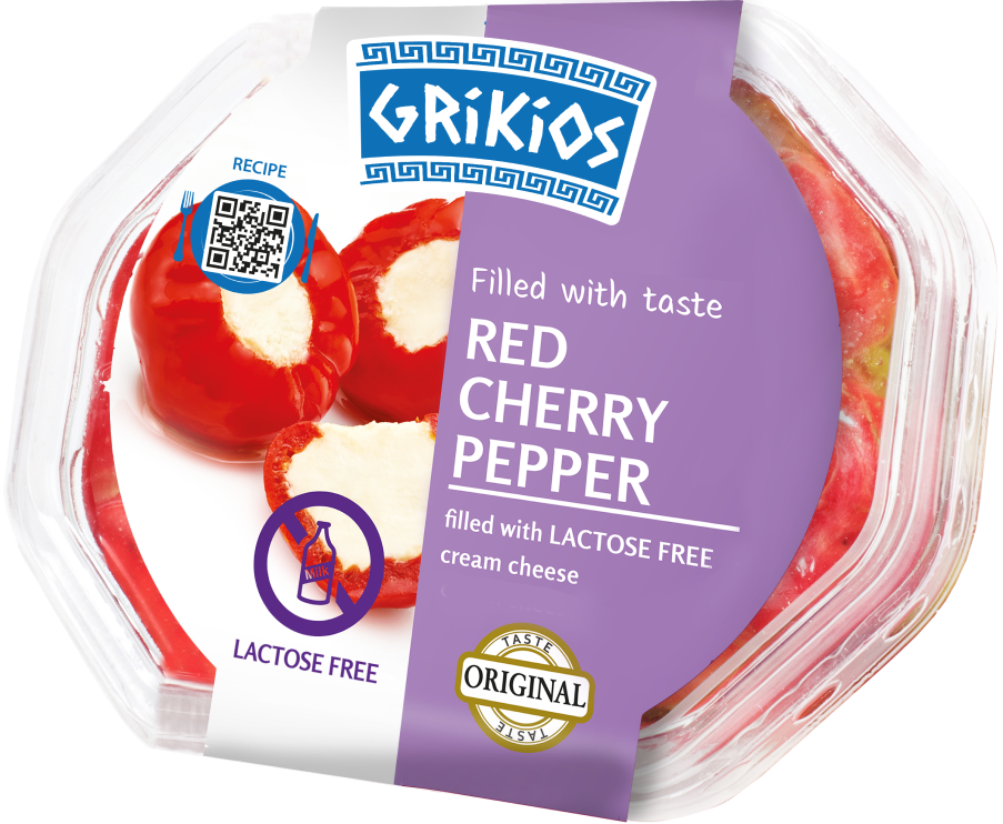 Grikios Red Cherry Pepper Filled with No-lactose Cheese